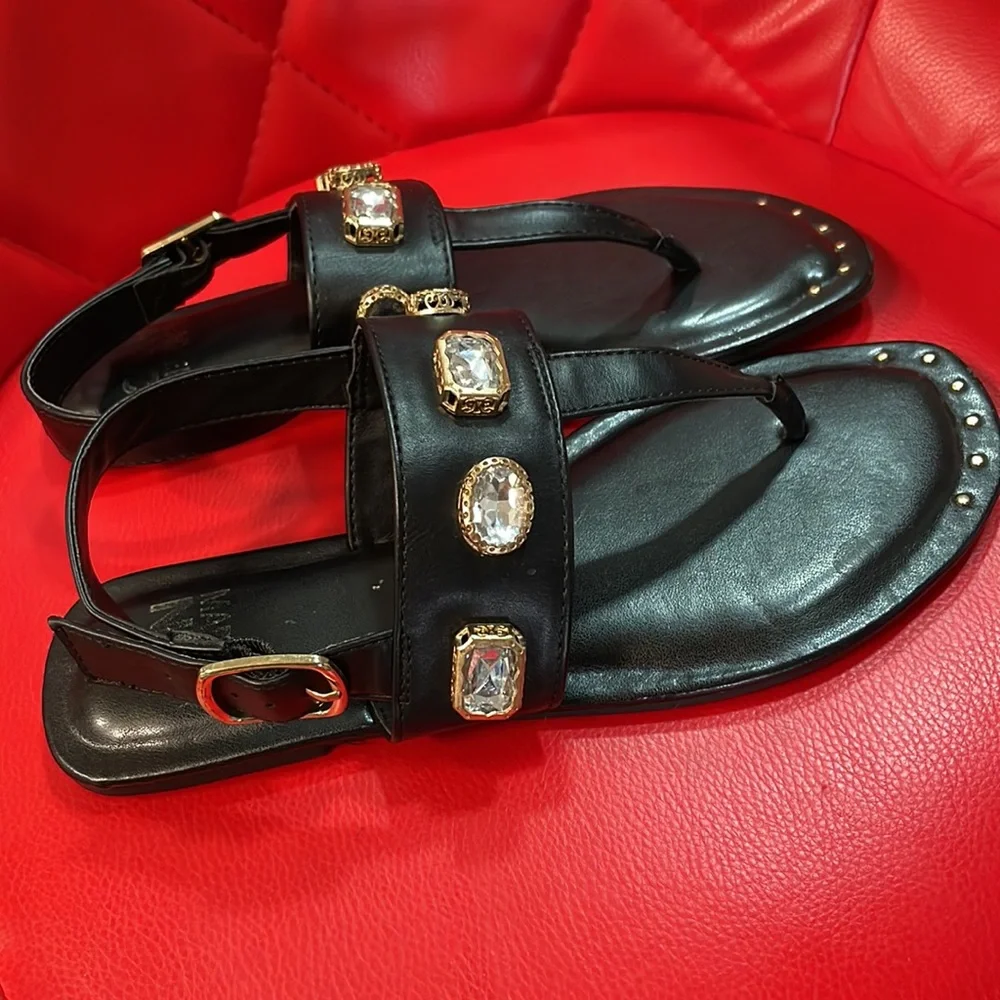 Steve Madden Chunky Rhinestone and studded Sandals size 7 - Picture 2 of 11